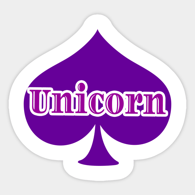 Purple Unicorn Sticker by Shop Ovov